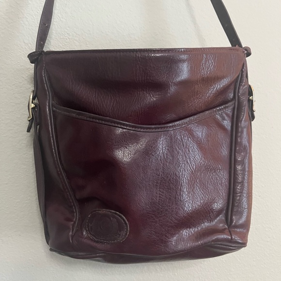 Vintage Stone Mountain brown leather shoulder bag purse - made in America - Picture 2 of 7